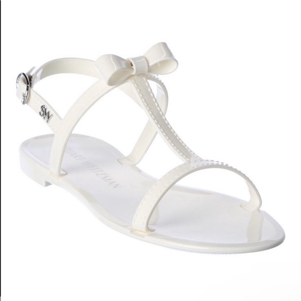 NIB Stuart Weitzman Millie bow Jelly Sandala